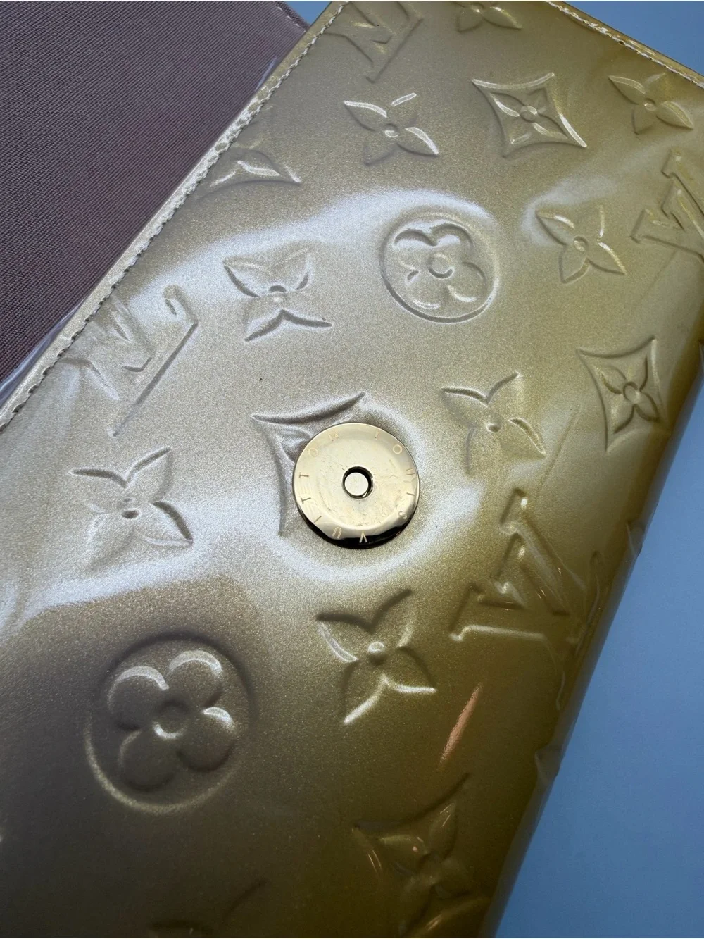 Louis Vuitton Rossmore Yellow Vernis Patent Shoulder Bag